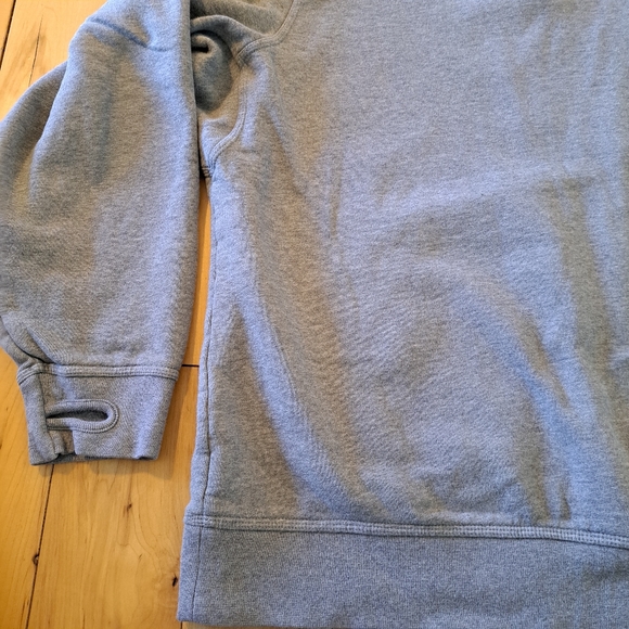 VGUC! L.L. Bean Katahdin Iron Works Quarter Zip Sweatshirt Gray Heather - Picture 14 of 16